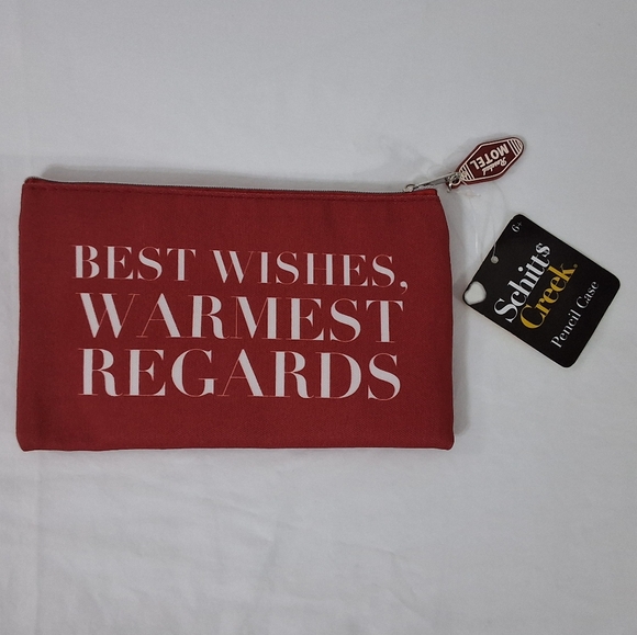 Schitt's Creek Pencil Case Cosmetic Pouch Canvas Zipper Storage Pouch, NEW With - Picture 2 of 5